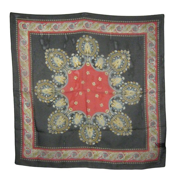 Scarf Italy Polyester 20 in Square Shear Handkerchief - Picture 1 of 4